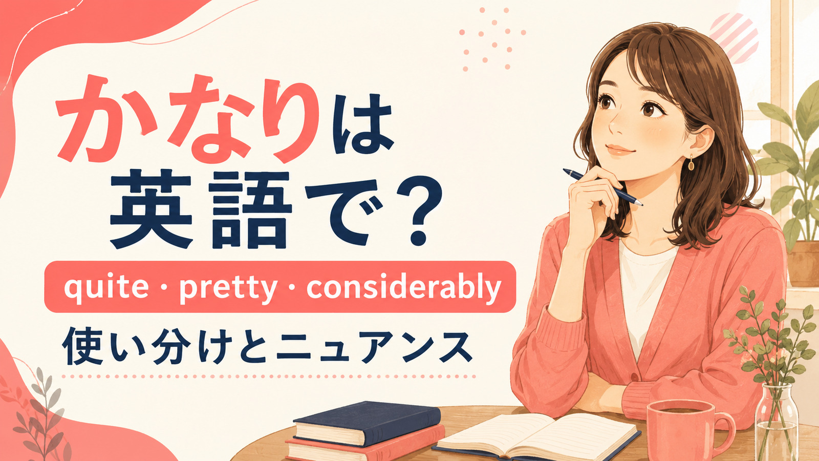 「かなり」の英語表現 quite・pretty・considerably