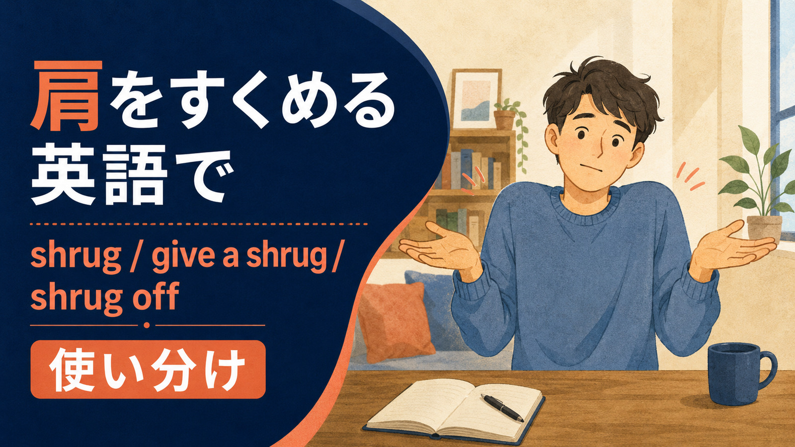 肩をすくめるを英語で表す主要表現の使い分け