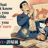 知らないことと誤った確信の違いを解説するアイキャッチ画像