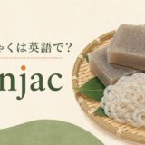 こんにゃく、konjac、糸こんにゃくの英語学習画像
