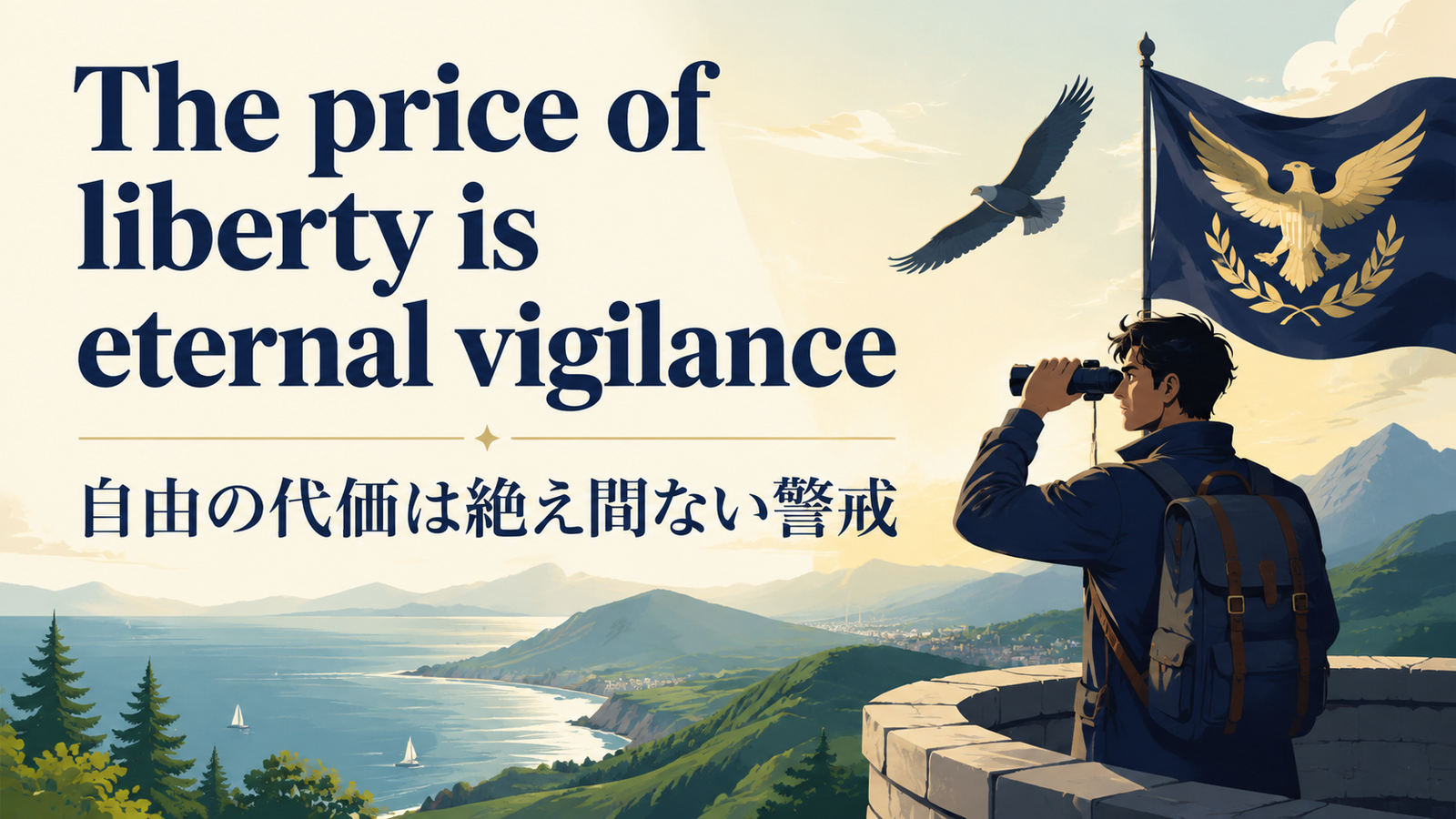 The price of liberty is eternal vigilanceの意味と使い方