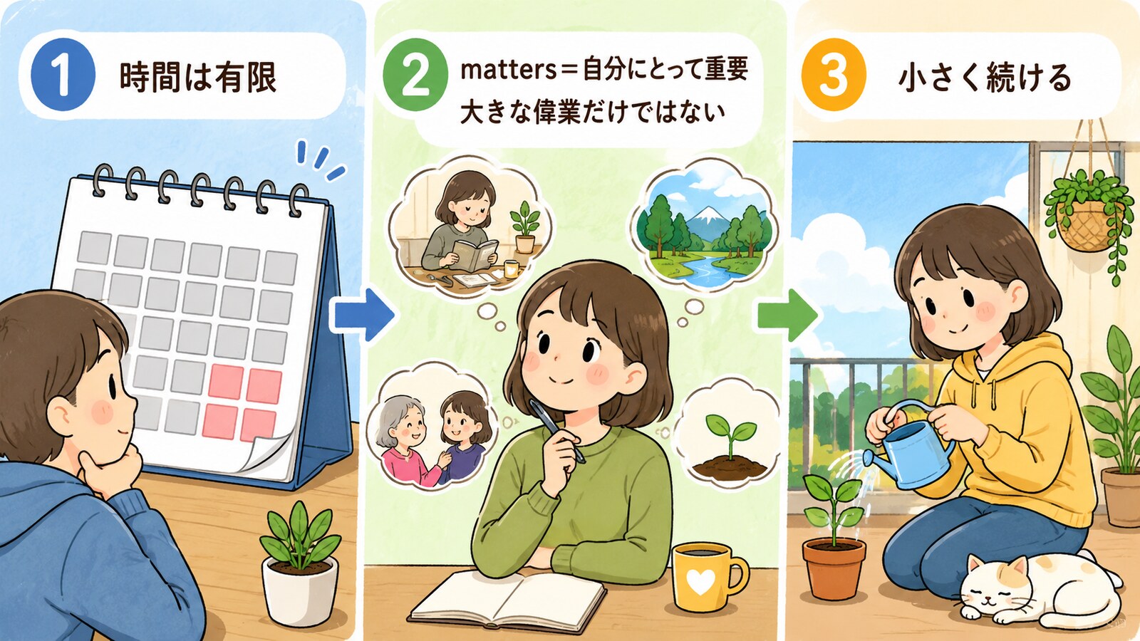 Life is too short not to do something that mattersのニュアンスを示す解説図