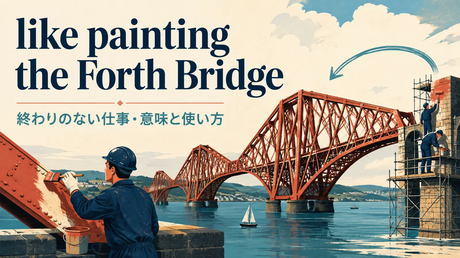 like painting the Forth Bridgeの意味は？使い方・ニュアンス・例文と簡単な言い換え