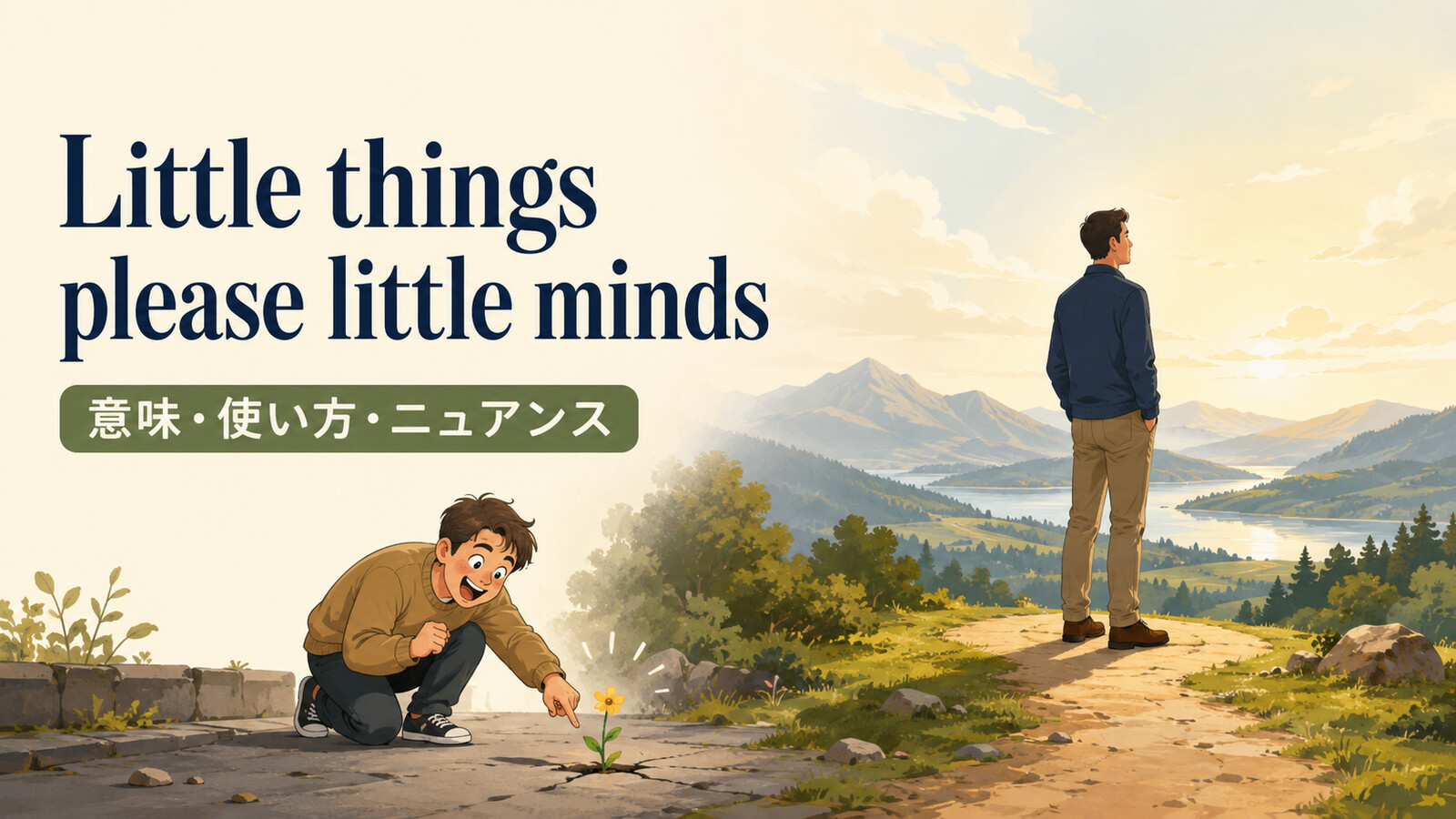 Little things please little mindsの意味・使い方・ニュアンス