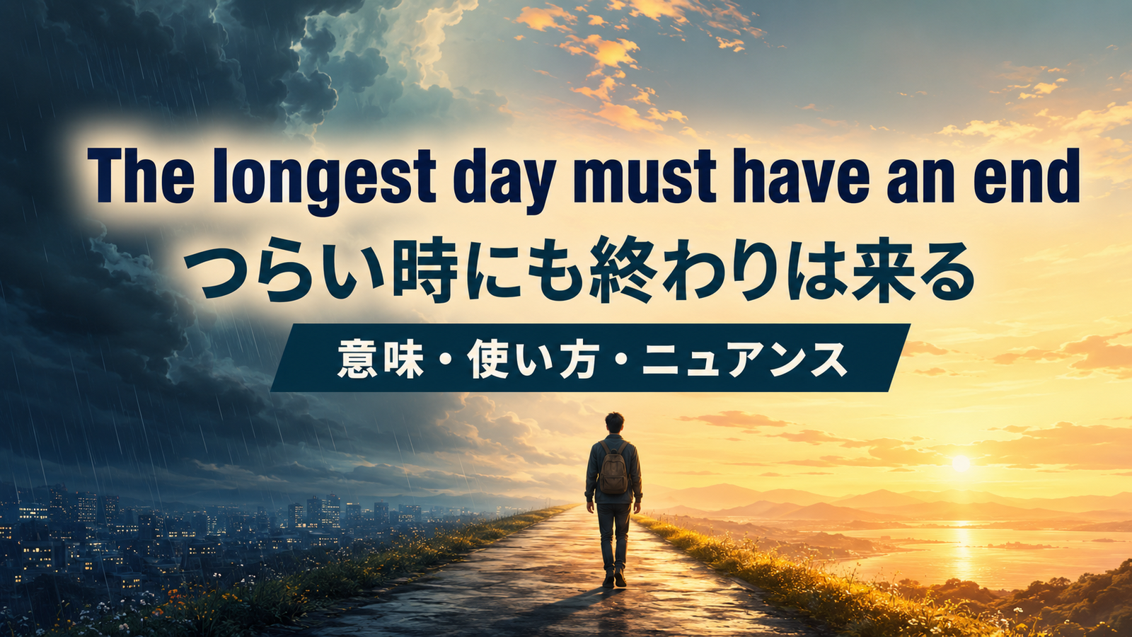 The longest day must have an endの意味は？使い方・ニュアンス・例文を解説
