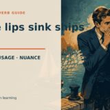 Loose lips sink ships.の意味と使い方を表すアイキャッチ画像