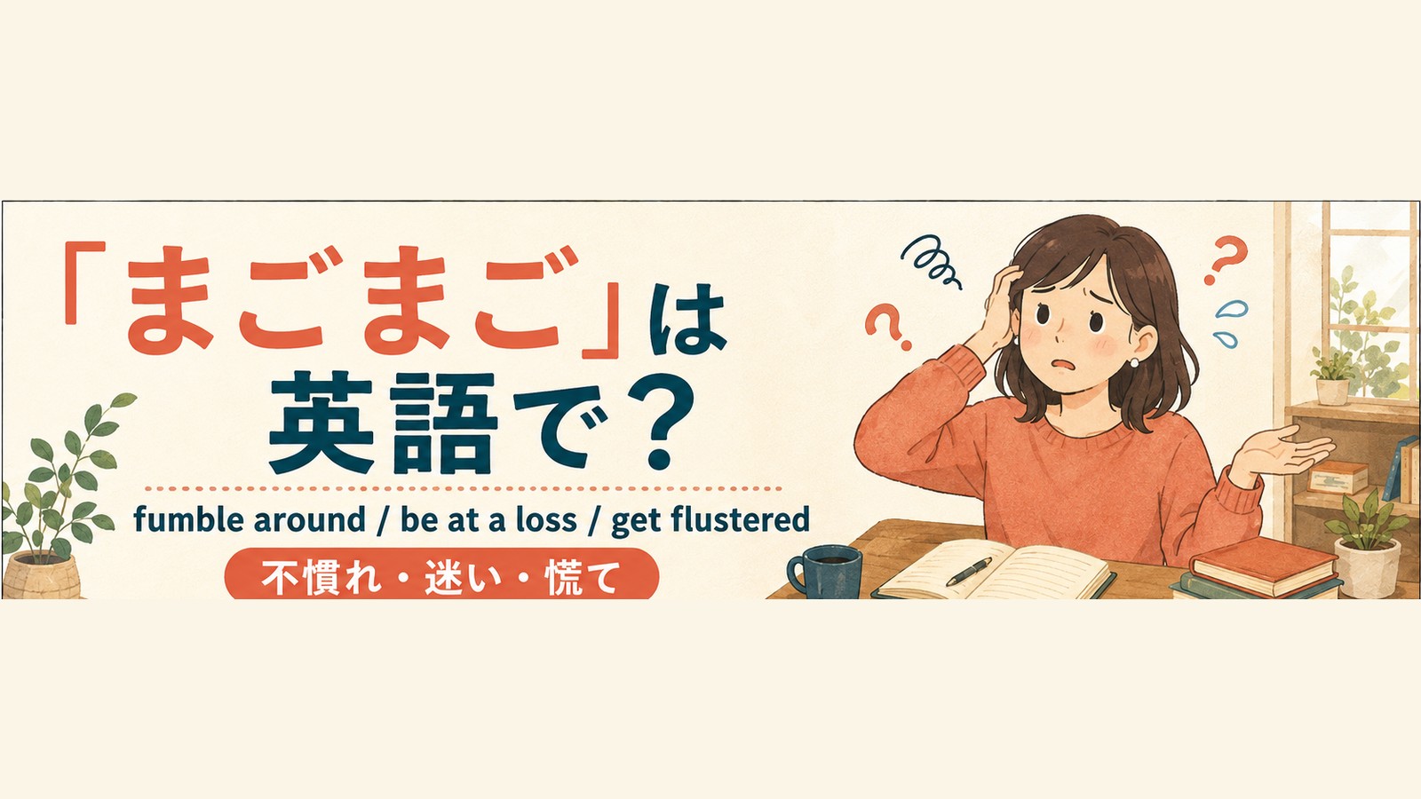 まごまごを英語で言い分けるアイキャッチ