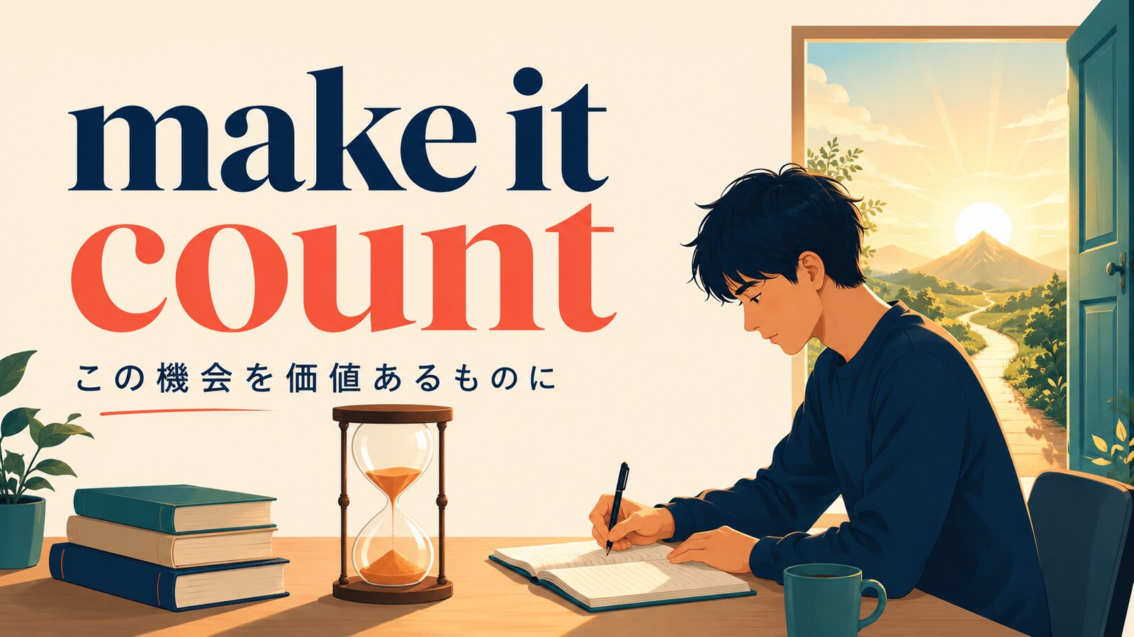make it countの意味・使い方を解説するアイキャッチ画像