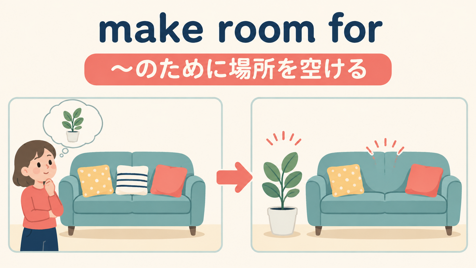 make room forの意味をイメージで解説
