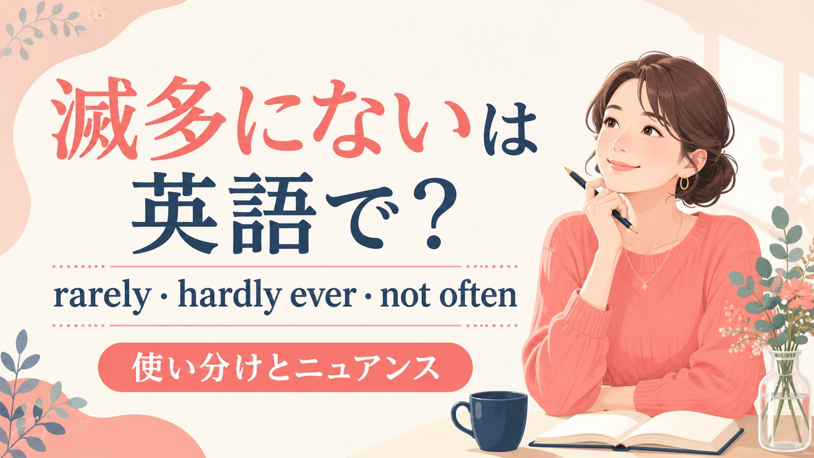 滅多にないは英語で?使い分け