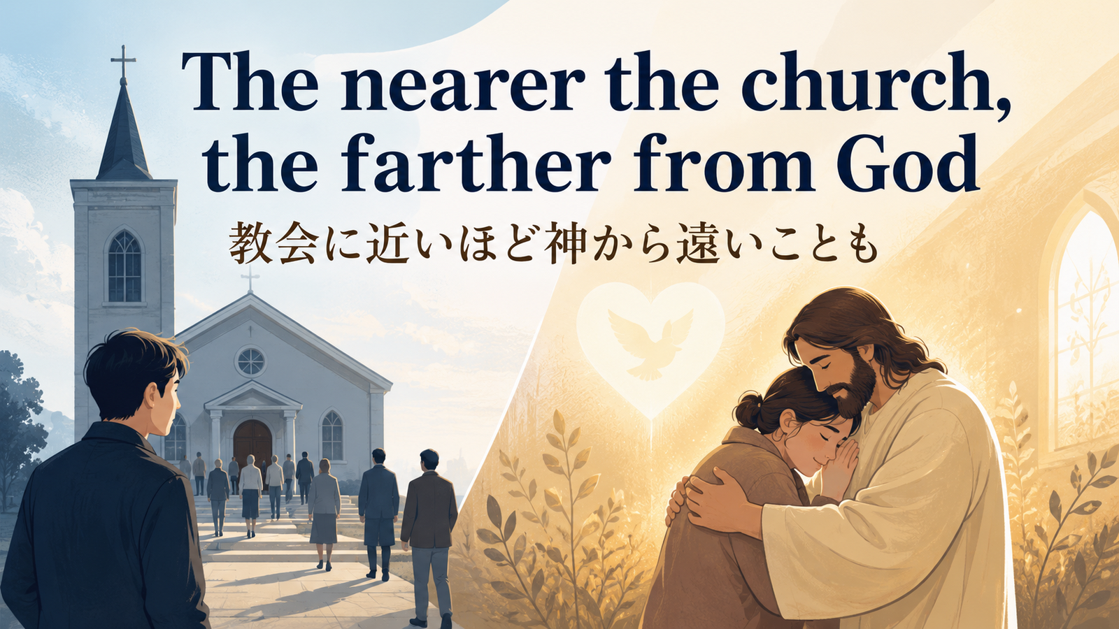 The nearer the church, the farther from God の意味・使い方｜ニュアンスと例文を解説