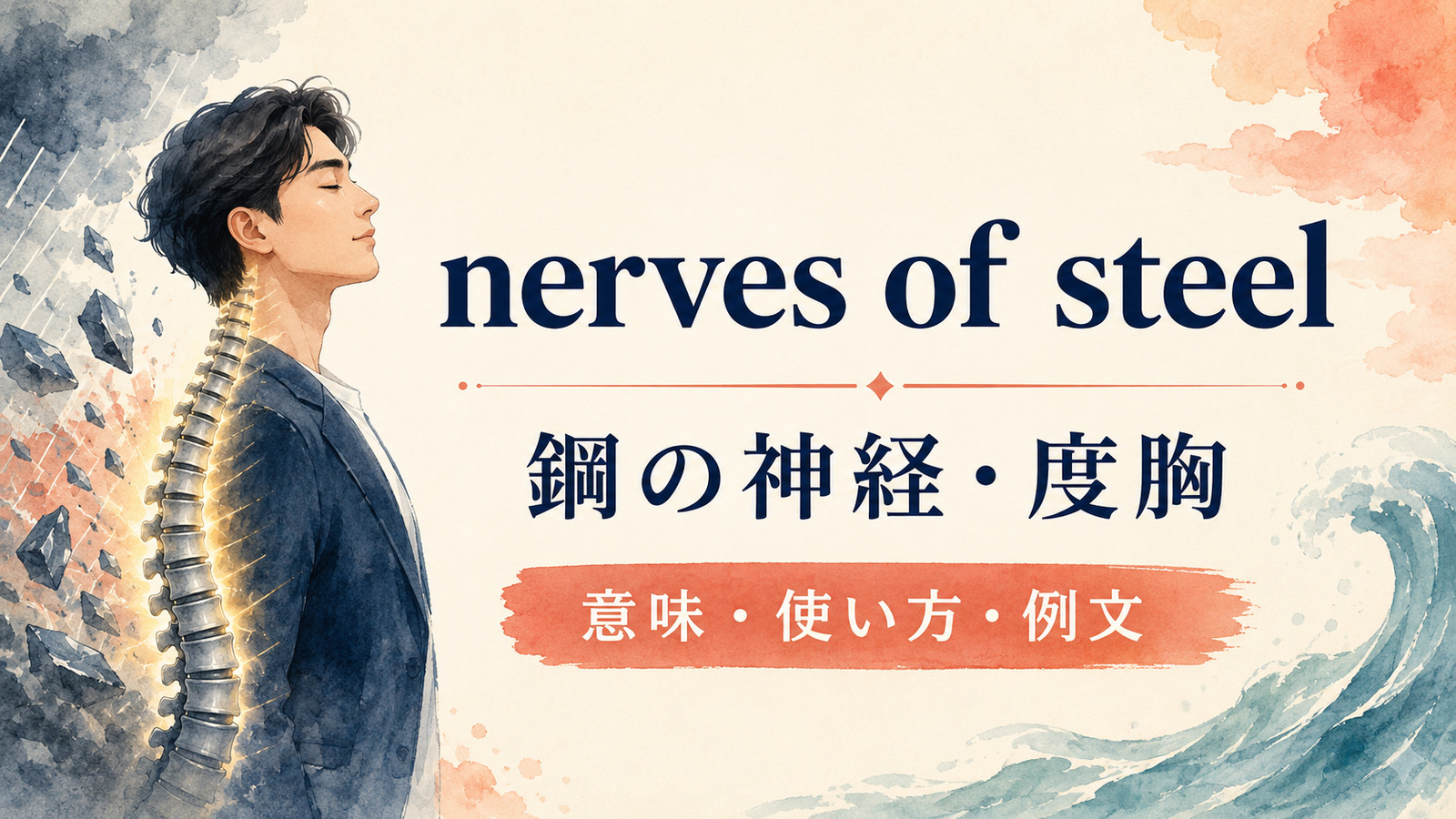nerves of steelの意味は？「鋼の神経・度胸」の使い方と例文