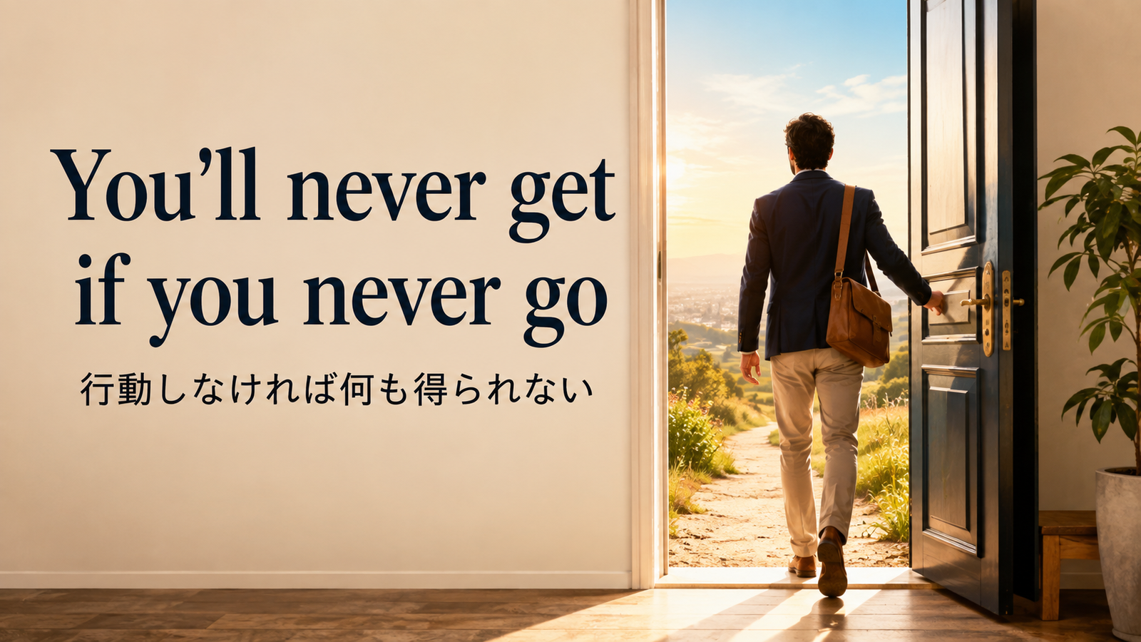 You'll never get if you never goの意味・使い方・ニュアンス