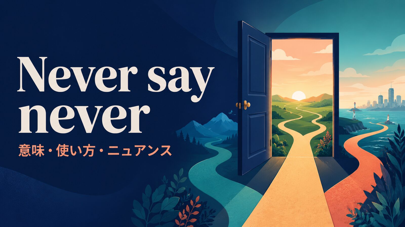 Never say never の意味は？使い方・ニュアンス・例文を解説