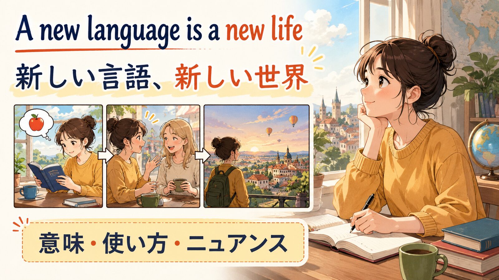 A new language is a new lifeの意味・使い方・ニュアンスを例文で解説