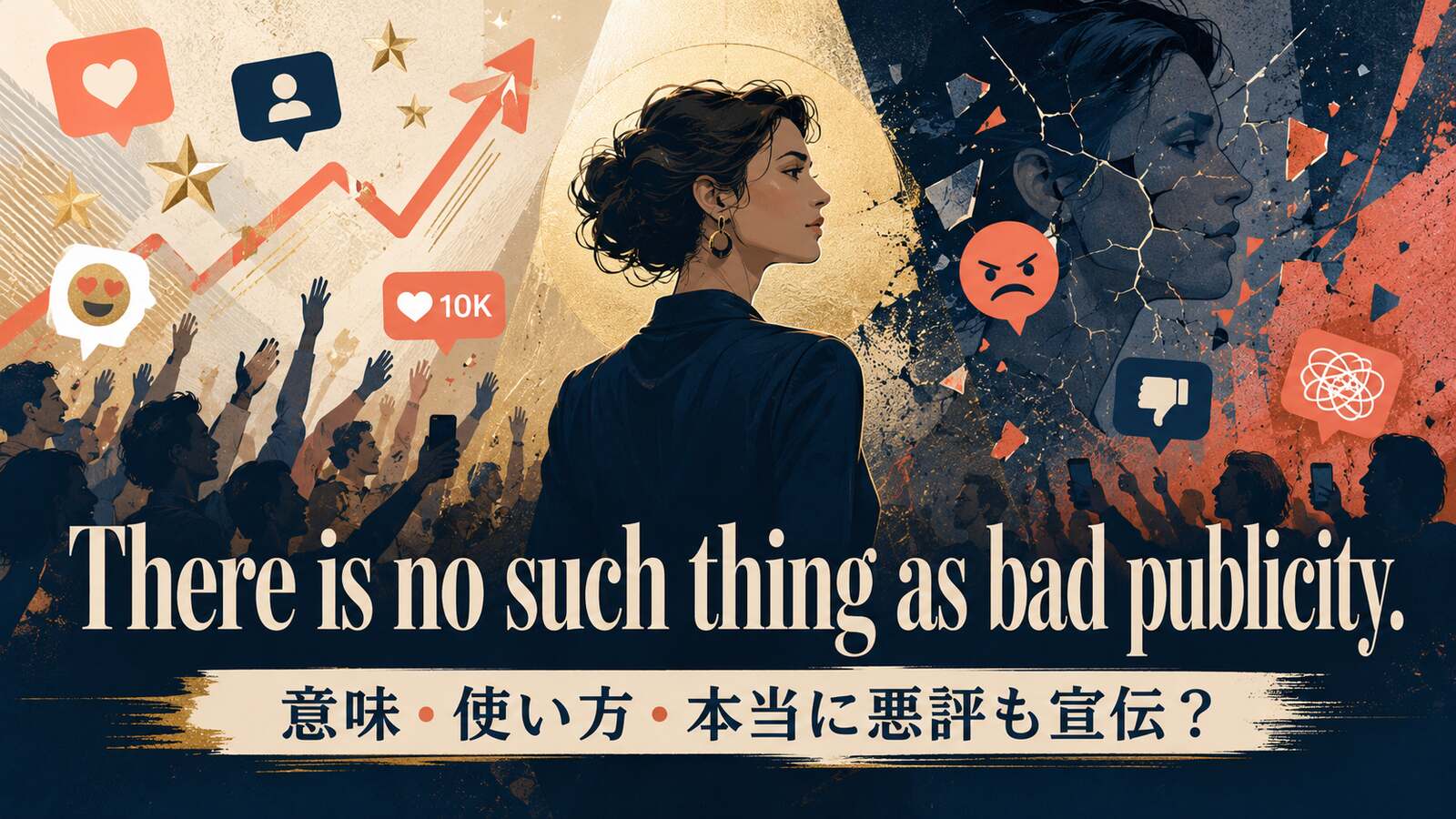 There is no such thing as bad publicity.の意味・使い方｜ニュアンス・例文・似た表現を解説