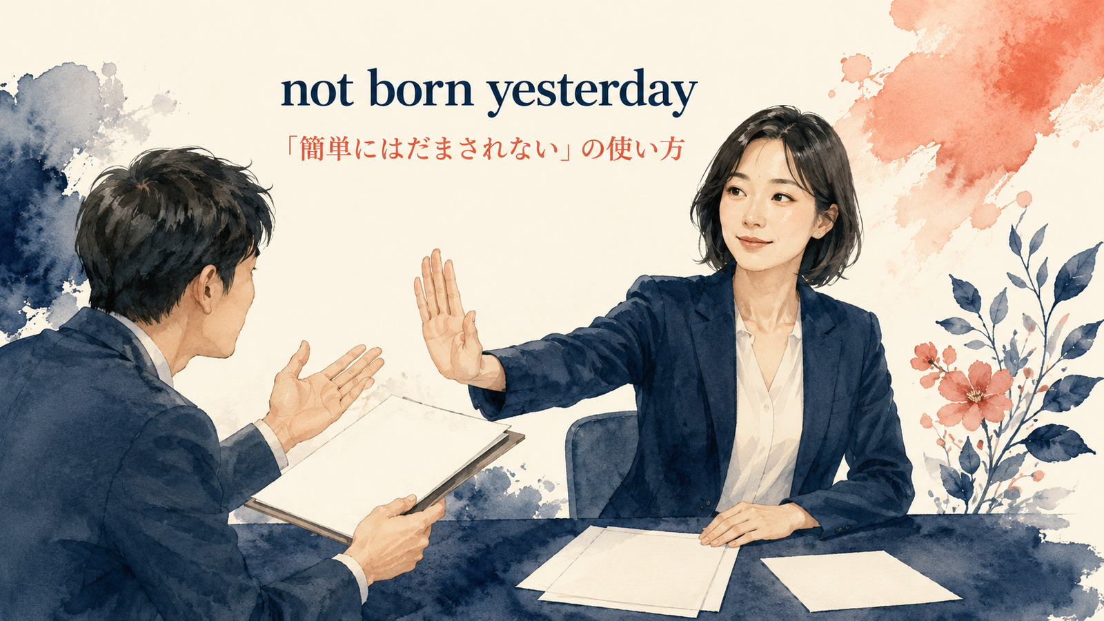 not born yesterdayの意味・使い方・例文を解説するアイキャッチ画像