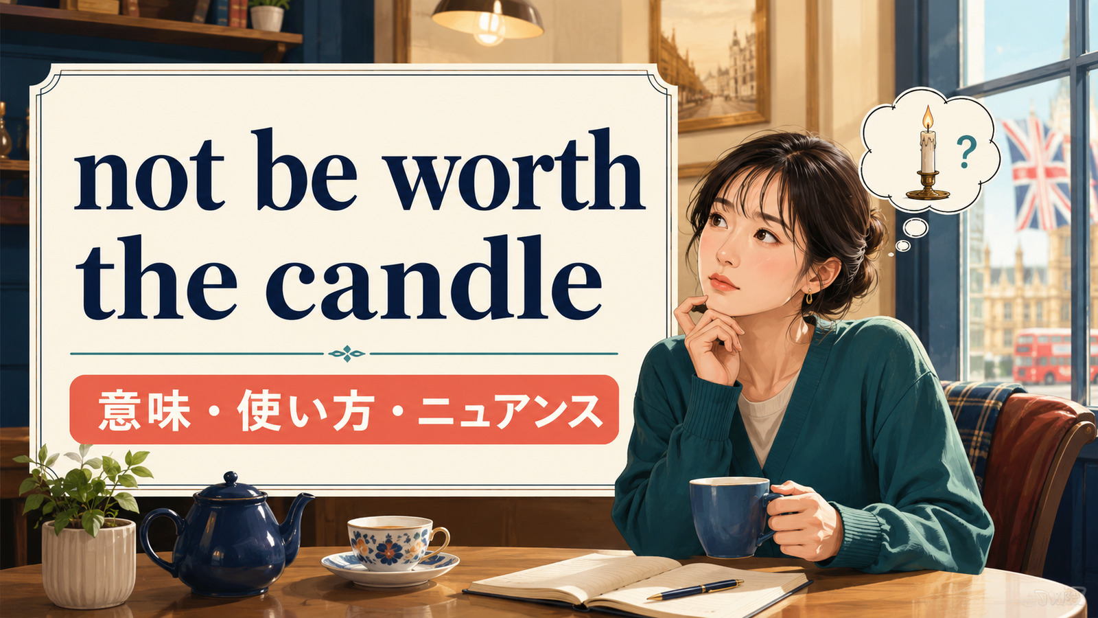not be worth the candleの意味は？使い方・ニュアンス・例文と似た表現との違い