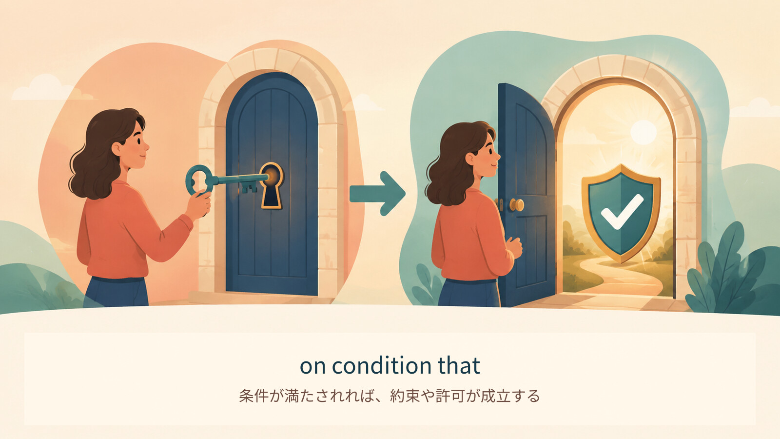 on condition thatのコアイメージ解説