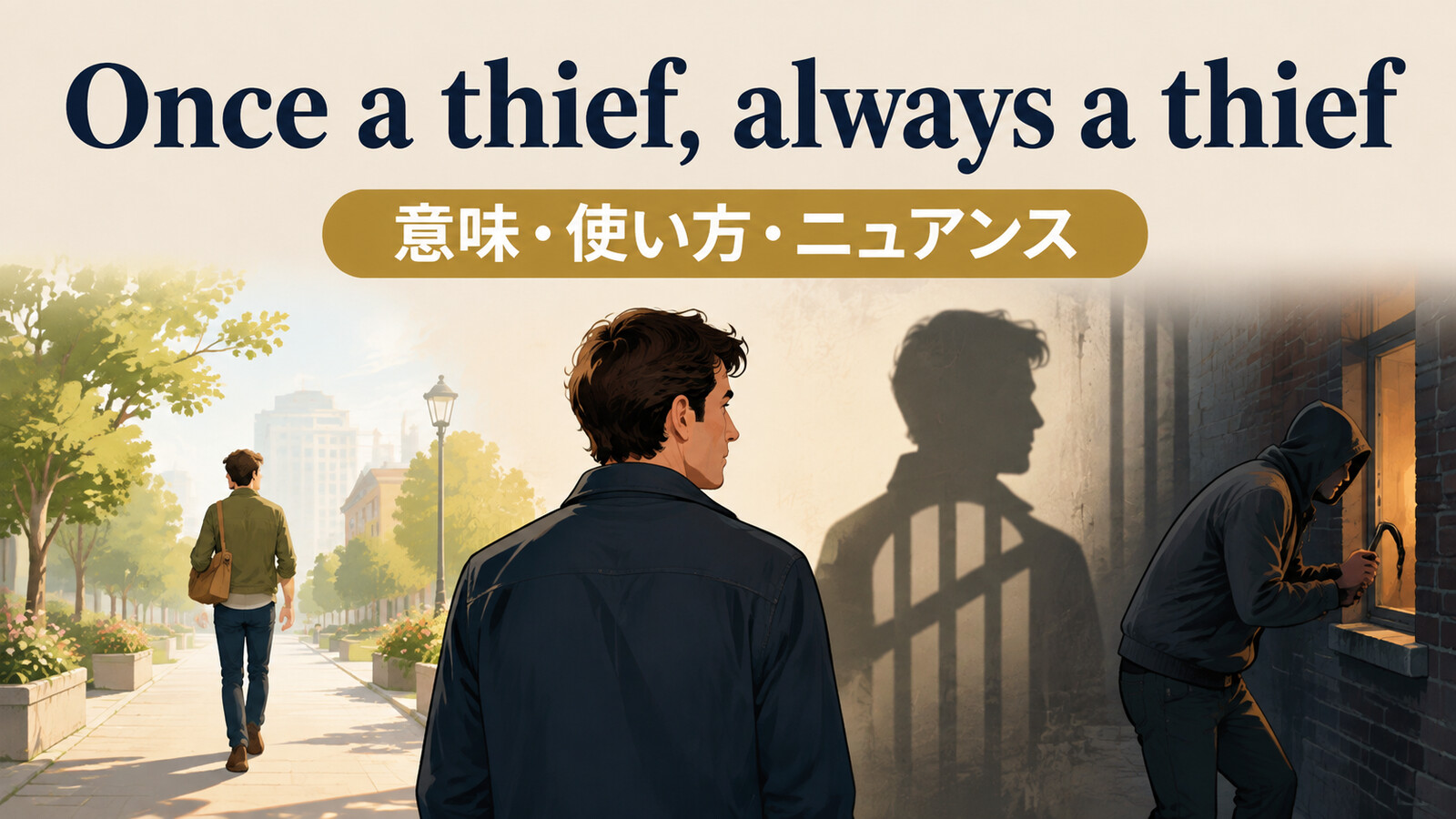Once a thief, always a thiefの意味・使い方｜ニュアンスと例文、似た表現との違い