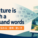 A picture is worth a thousand wordsの意味と使い方