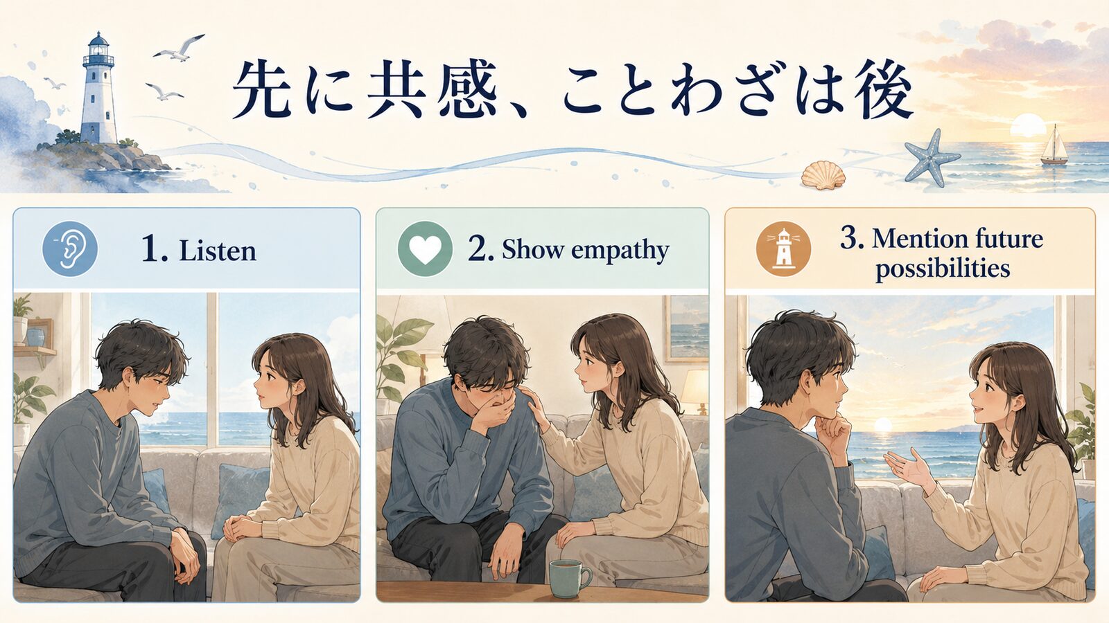 There are plenty more fish in the sea.の直訳と実際のニュアンスを比較した解説イラスト