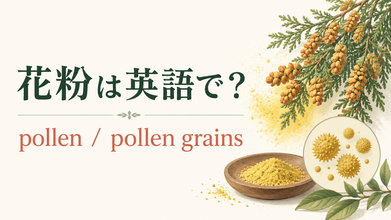 花粉は英語で?pollen