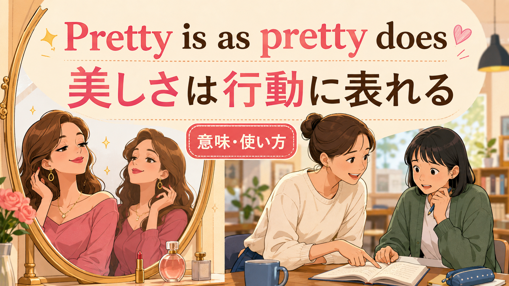 Pretty is as pretty doesの意味・使い方