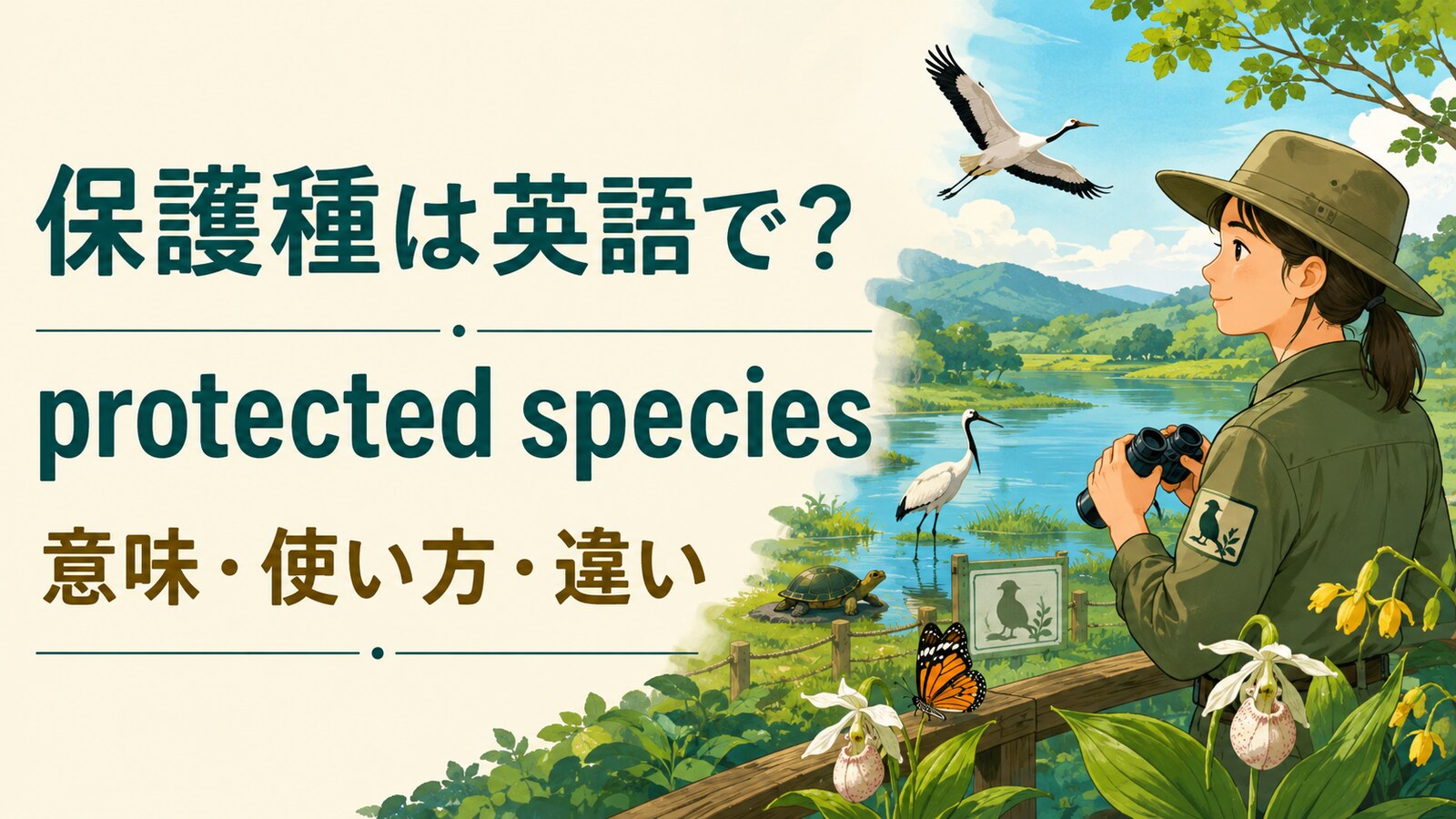 保護種は英語でprotected species。意味・使い方・違い