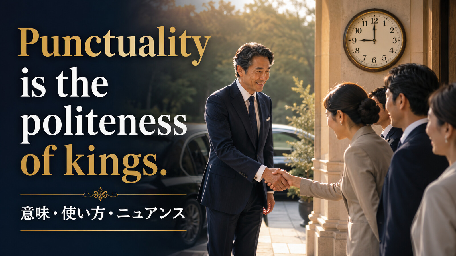 Punctuality is the politeness of kings.の意味は？使い方・ニュアンスと例文