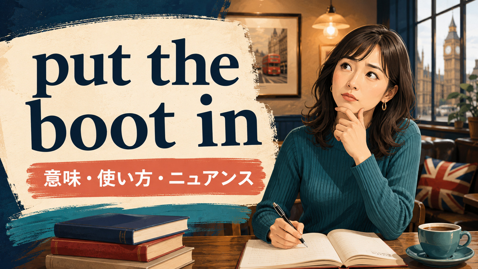 put the boot inの意味は？使い方・ニュアンス・例文と似た表現との違い