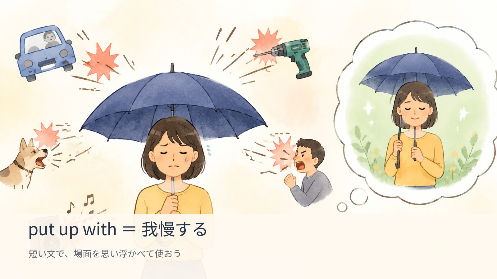 put up withのコアイメージ解説