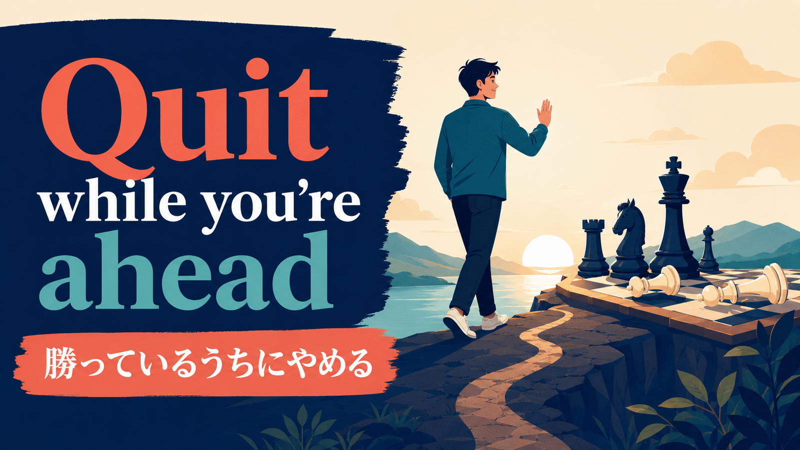 Quit while you’re aheadの意味と使い方