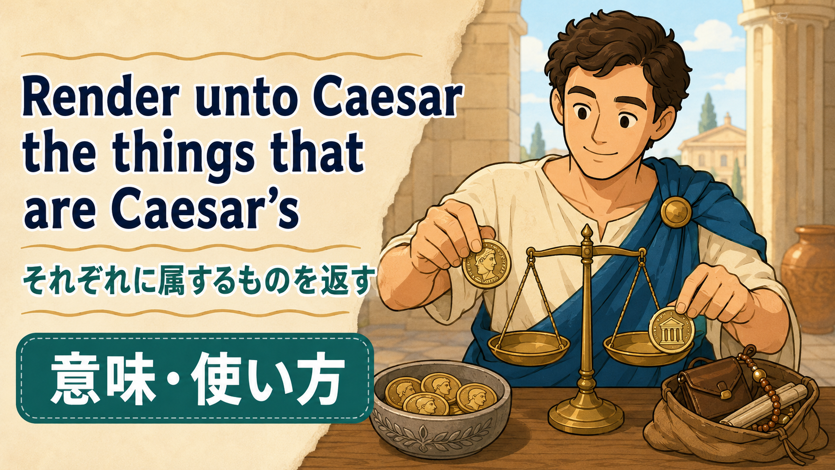 Render unto Caesar the things that are Caesar’sの意味・使い方
