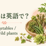 山菜は英語で?wild vegetablesとedible wild plants