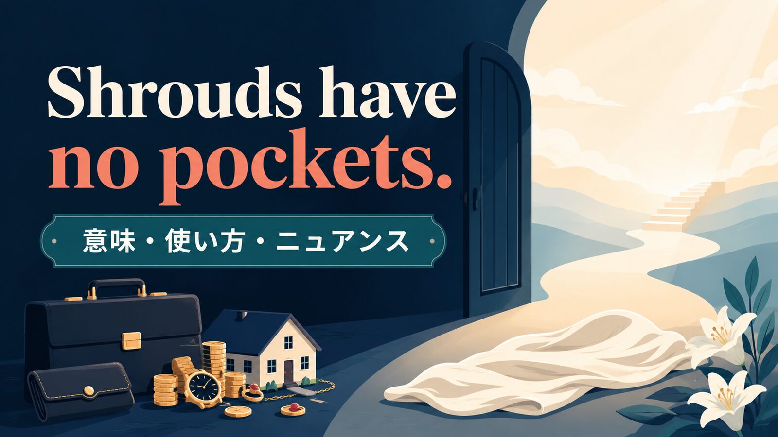 Shrouds have no pockets. の意味は？使い方・ニュアンスと例文