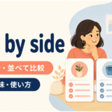 side by sideの意味と使い方