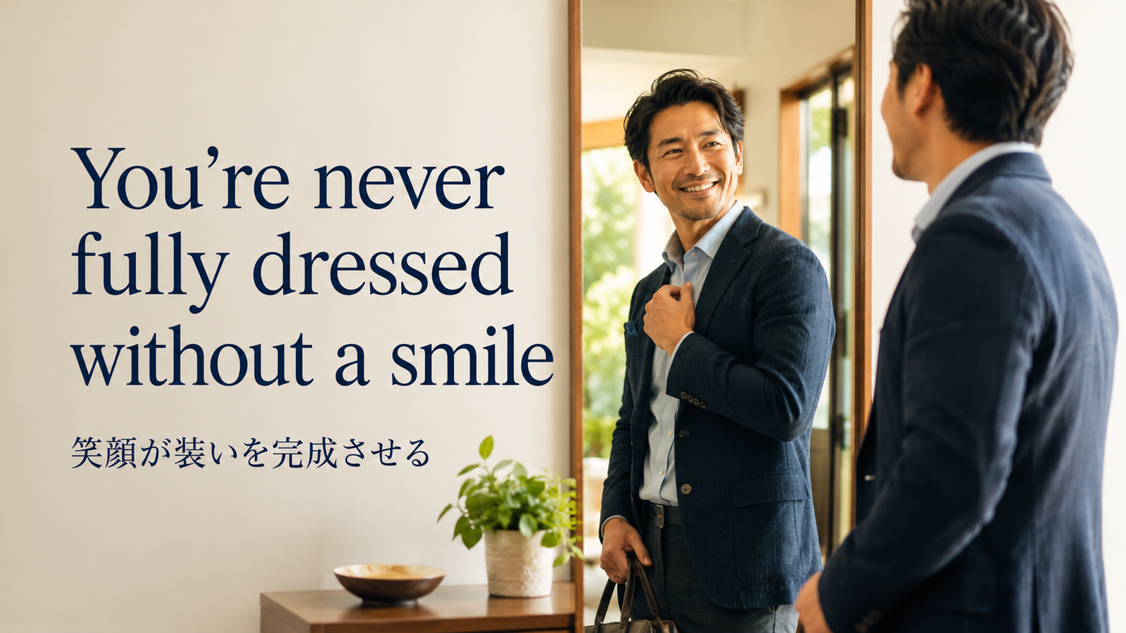 You’re never fully dressed without a smileの意味は？使い方・ニュアンス・例文と簡単な言い換え