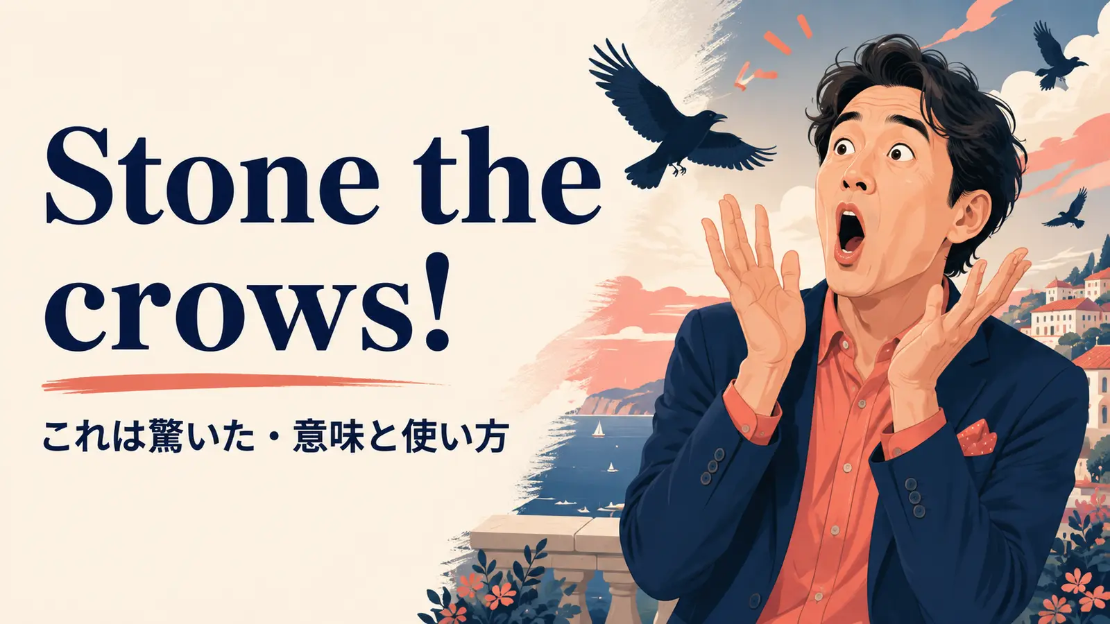 Stone the crows!の意味・使い方｜ニュアンスと例文、似た表現との違い