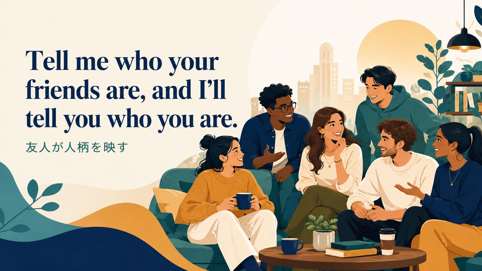 Tell me who your friends are, and I’ll tell you who you are.の意味・使い方｜ニュアンス・例文・似た表現を解説