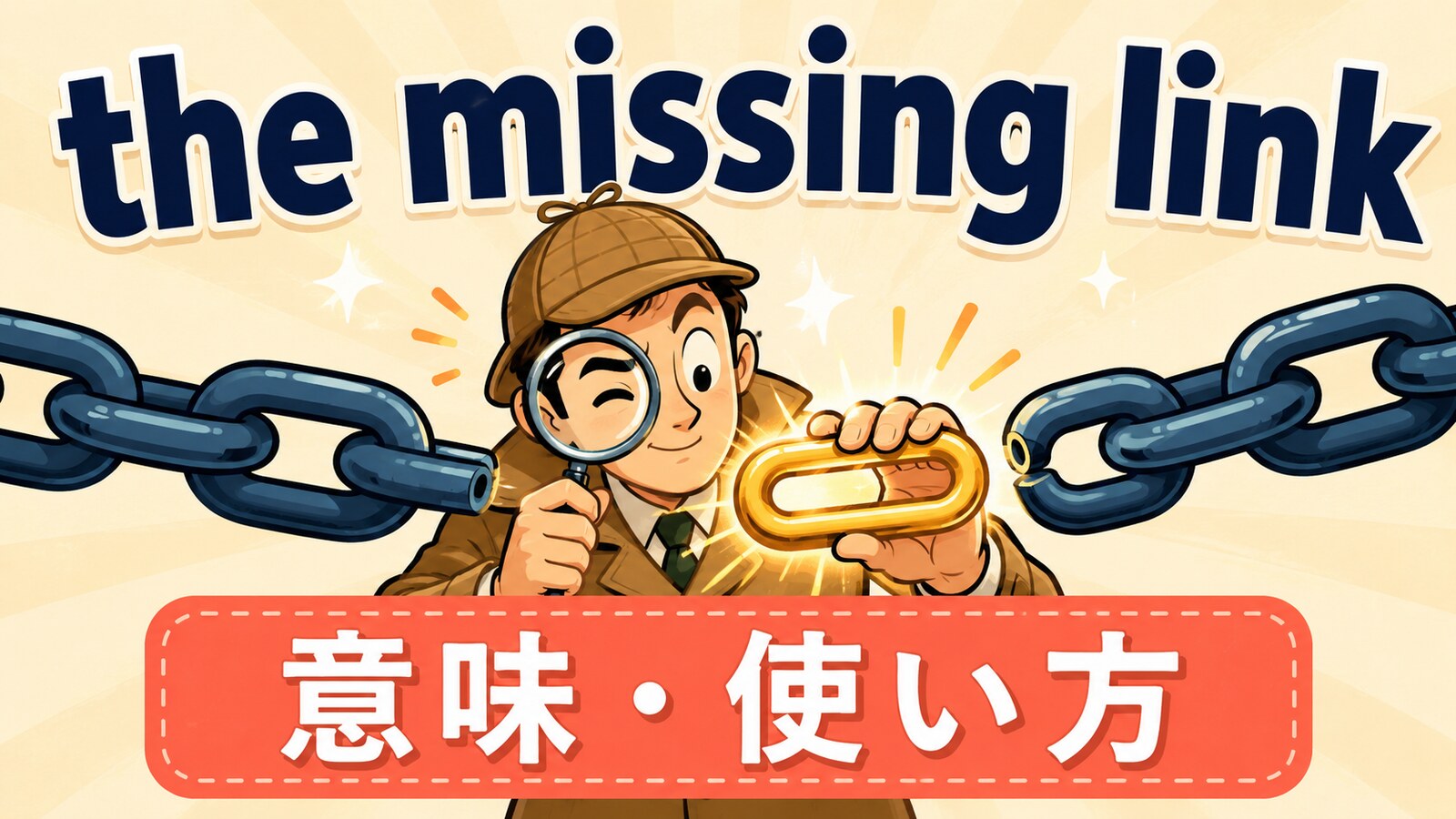 the missing linkの意味は？使い方・ニュアンス・例文と似た表現との違い