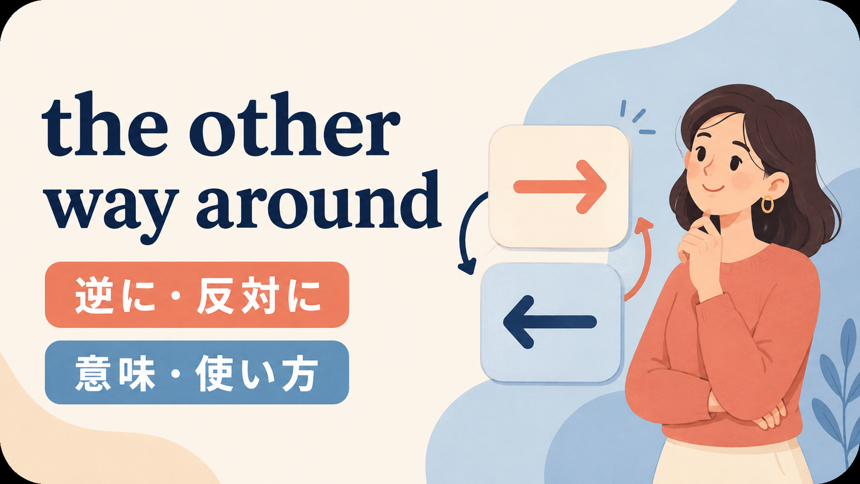 the other way aroundの意味と使い方