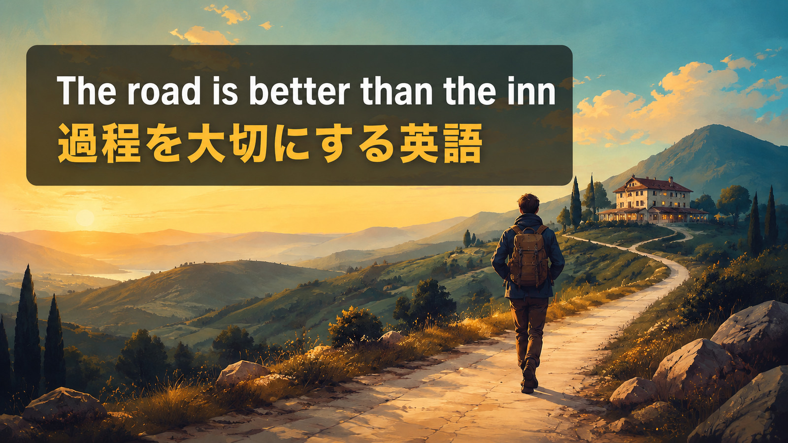 The road is better than the innの意味・使い方を解説するアイキャッチ