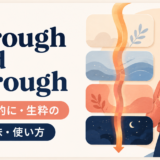 through and throughの意味と使い方
