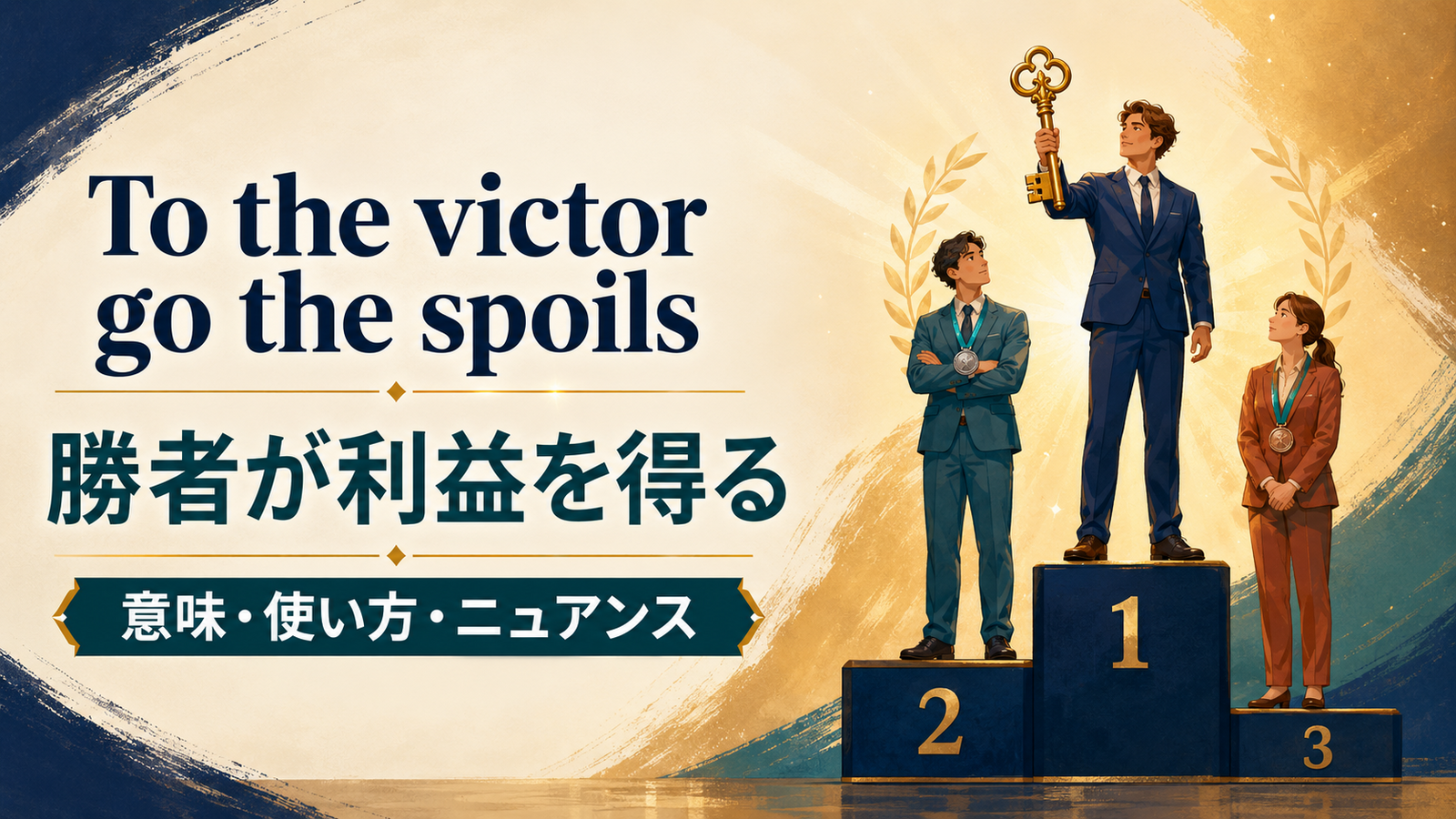 To the victor go the spoilsの意味は？使い方・ニュアンス・例文を解説