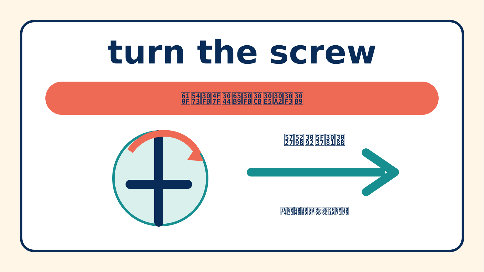 turn the screwの意味と使い方｜ニュアンス・例文・似た表現との違い