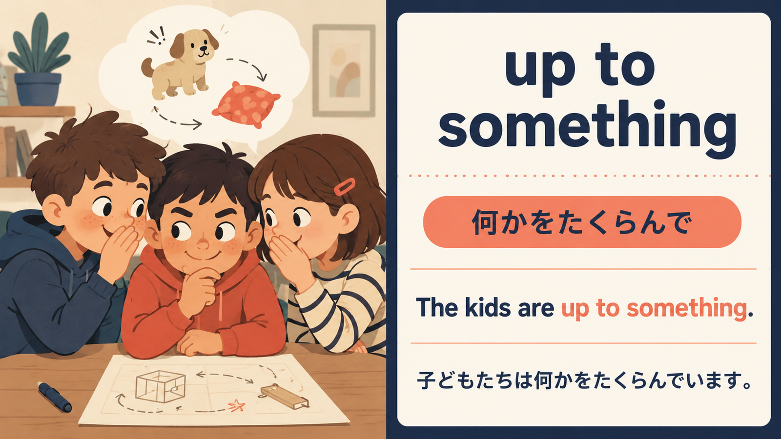 up to somethingの意味と例文