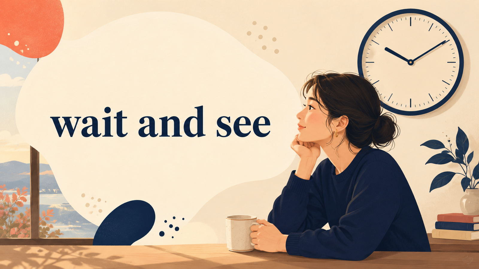 wait and seeのイメージ