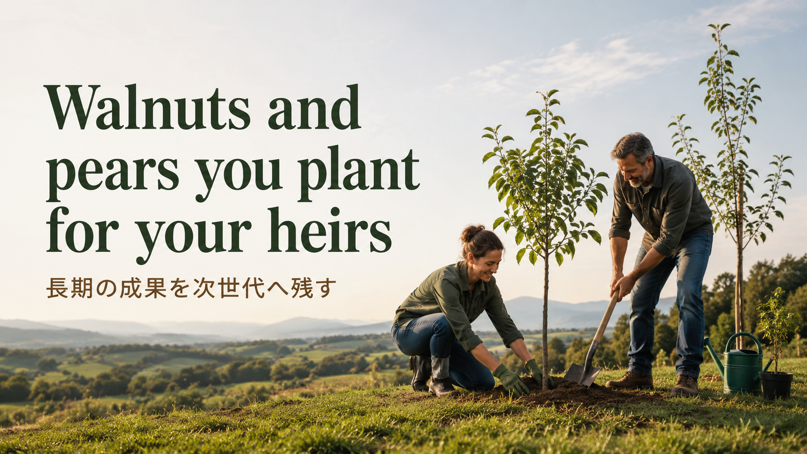 Walnuts and pears you plant for your heirsの意味は？使い方・ニュアンス・例文を解説