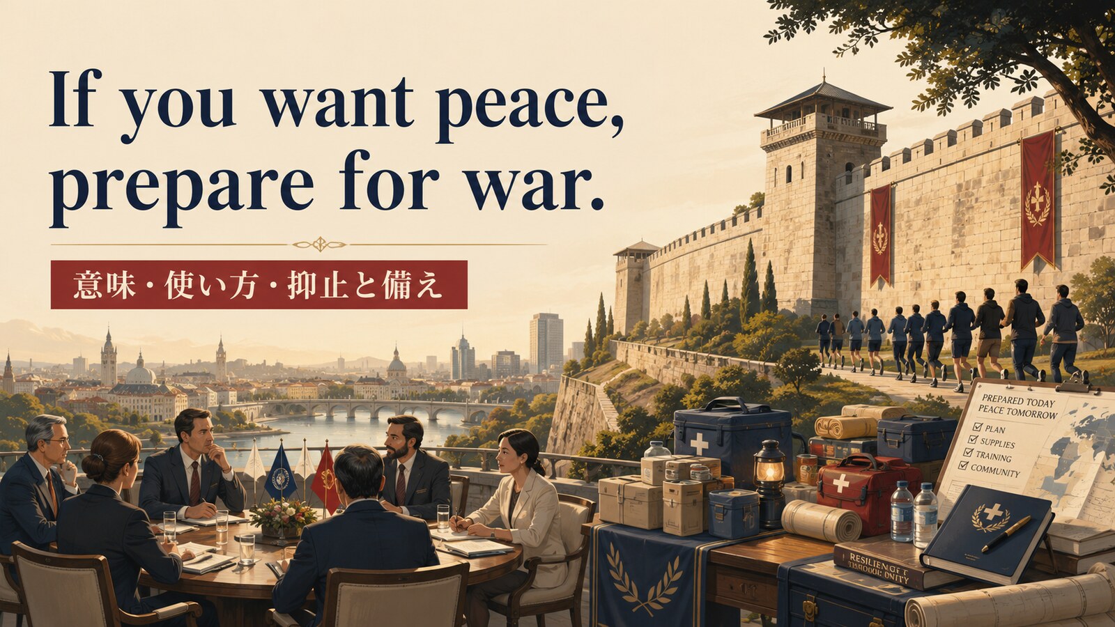 If you want peace, prepare for warの意味・使い方｜ニュアンスと例文、似た表現との違い